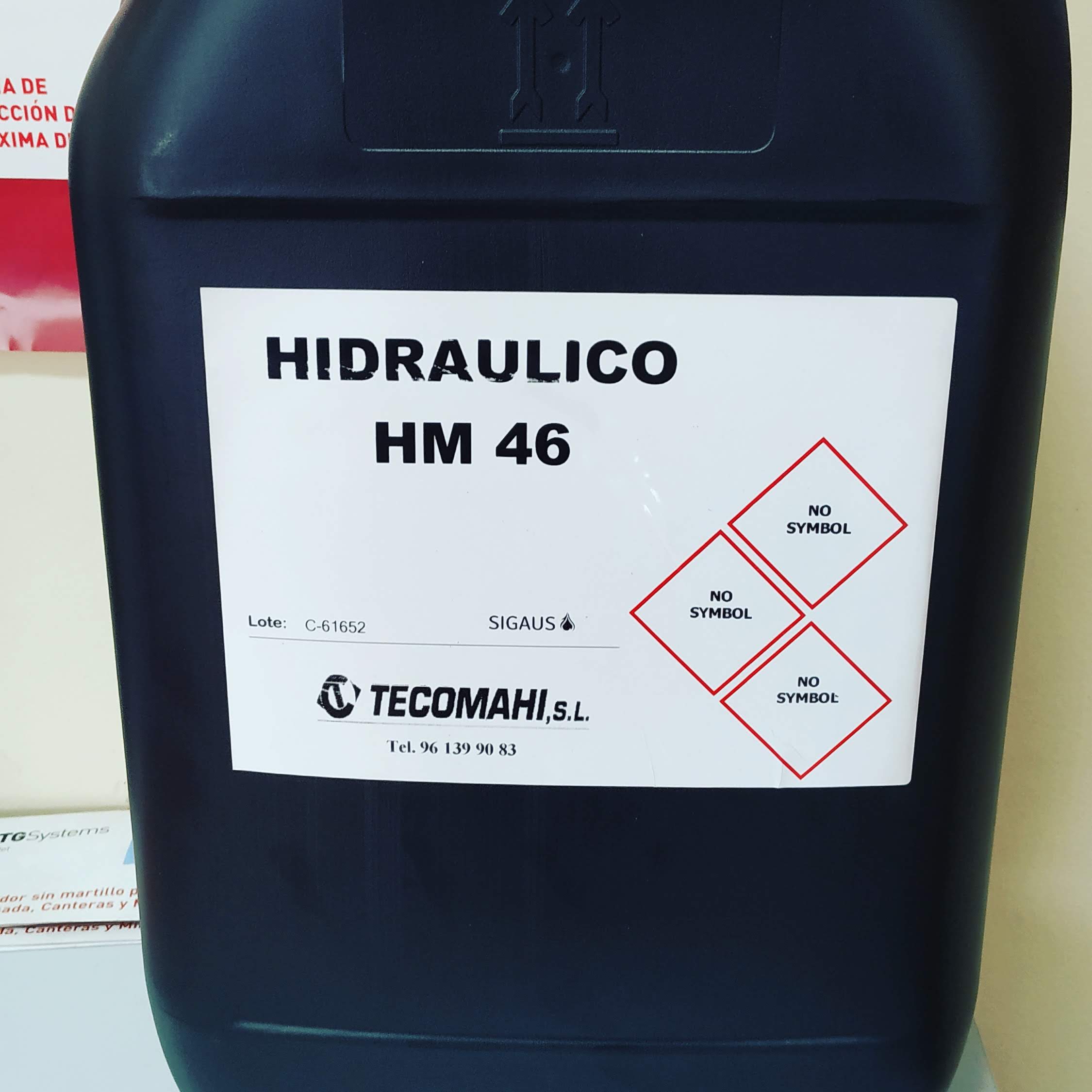 Noticias Tecomahi, Bidon Aceite Hidraulico HM46 20L, Tecomahi Maquinaria de ocasión